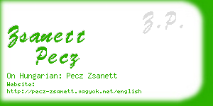 zsanett pecz business card